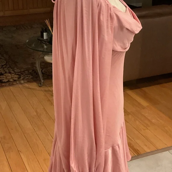 saints + secrets Rose Long Sleeve Ruffle-Hem Dress - Picture 6 of 12